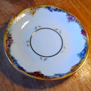 Bradford Edition Saucer. Lena Liu's flowers of the month "Violets" #88672